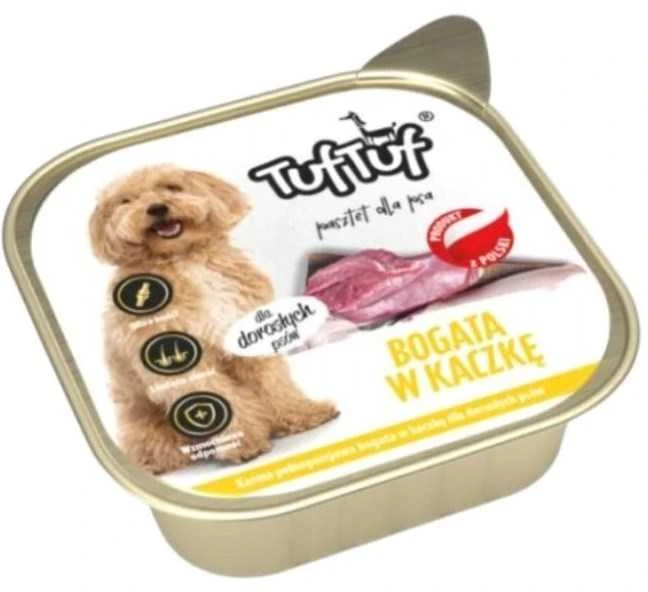 TufTuf Šunų Maistas - TUF TUF Alupak Anties Paštetas Drėgnas Maistas 300g Be Glitimo