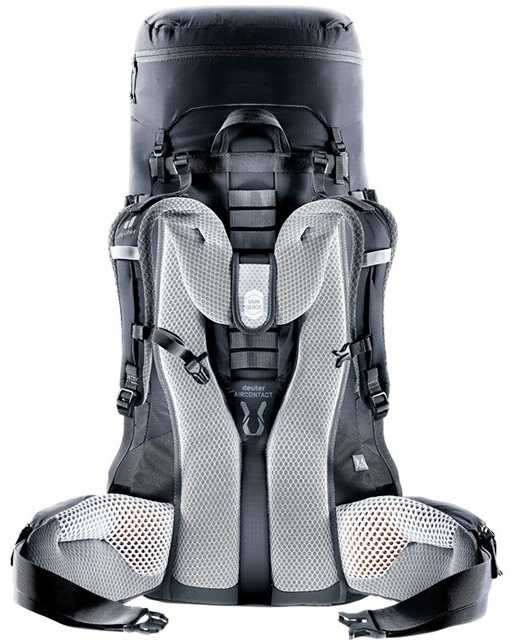 Deuter Aircontact Lite 45+10 SL moteriška žygio kuprinė Juodas