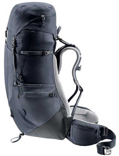 Deuter Aircontact Lite 45+10 SL moteriška žygio kuprinė Juodas