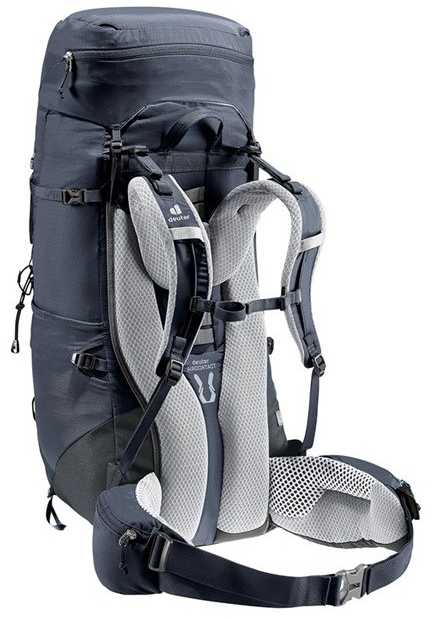 Deuter Aircontact Lite 45+10 SL moteriška žygio kuprinė Juodas