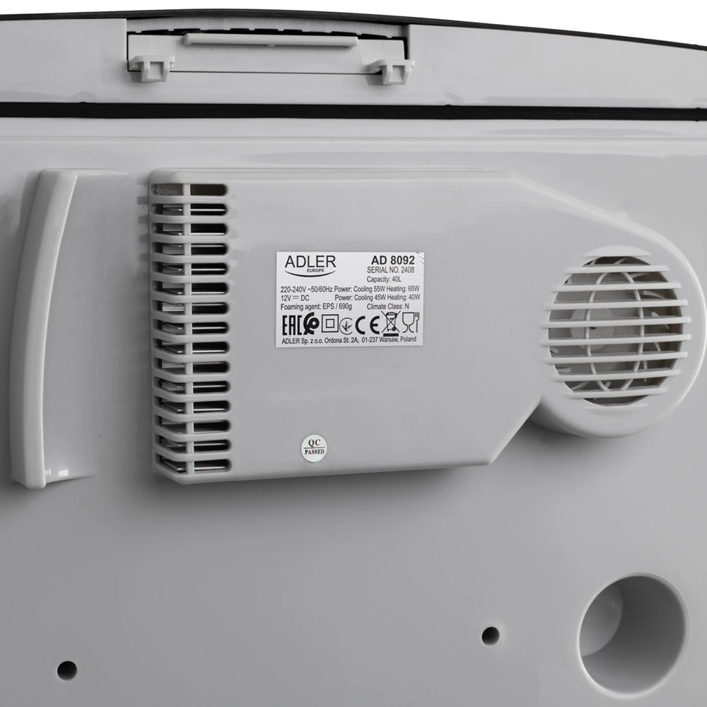 Adler nešiojamas aušintuvas | AD 8092 | 40 L | 230 V