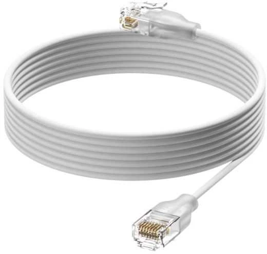 Tinklo Kabelis - Ubiquiti 0,15 m Cat6, Permatomas, Balta