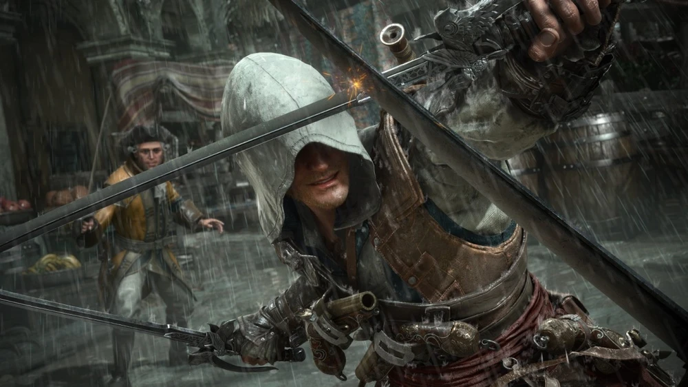 „Ubisoft Gra“ „PlayStation 5“ „Assassins Creed“ juodas vėliavos sinchronizavimas