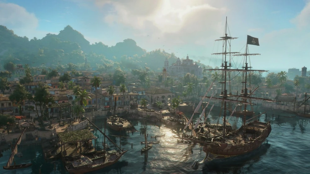 „Ubisoft Gra“ „PlayStation 5“ „Assassins Creed“ juodas vėliavos sinchronizavimas