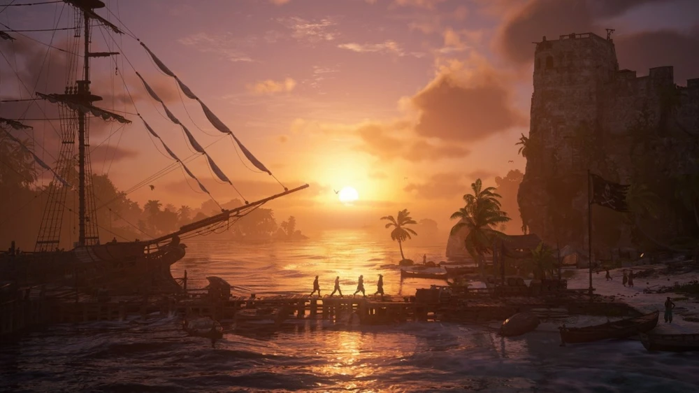„Ubisoft Gra“ „PlayStation 5“ „Assassins Creed“ juodas vėliavos sinchronizavimas
