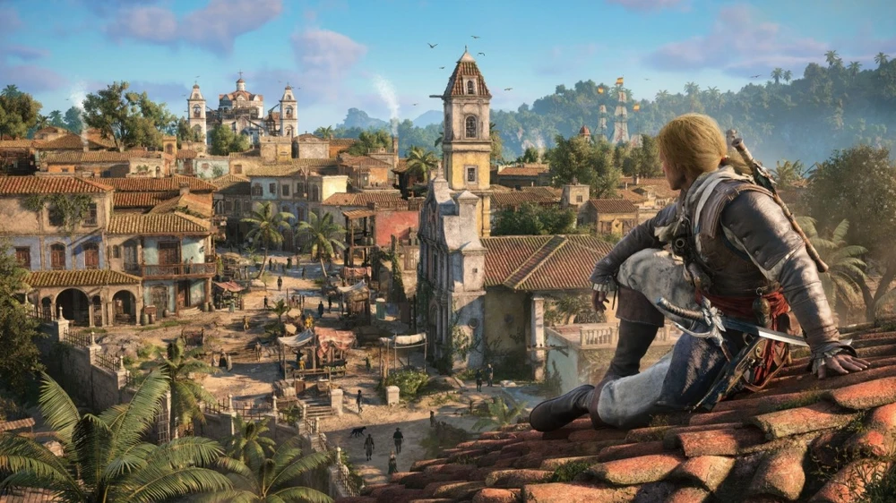 „Ubisoft Gra“ „PlayStation 5“ „Assassins Creed“ juodas vėliavos sinchronizavimas