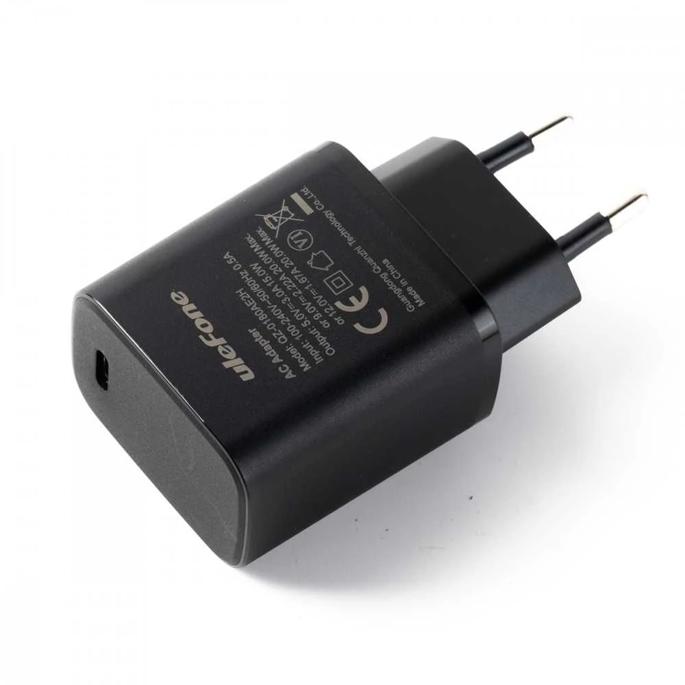 Įkroviklis UleFone do serii Armor X32, Tab A10, A9 Pro 20W (UF-CHAR-20WR)