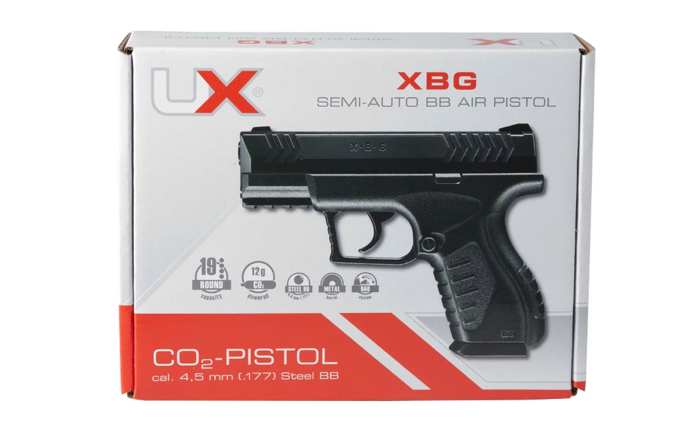 Pneumatinis pistoletas Umarex XBG 4.5 mm (.177) BB, CO₂, < 3.0 J