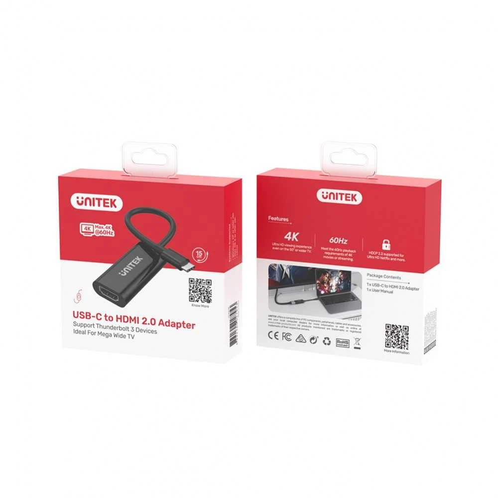 Unitek USB-C į HDMI adapterio pakuotė