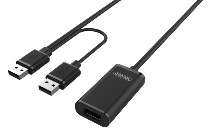 UNITEK Y-279 Unitek Cable USB 2.0 Active Extension, 20m, Y-279
