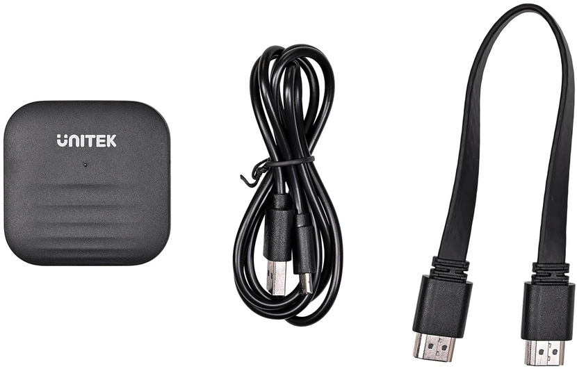 UNITEK V1184A01 AV extender AV transmitter & receiver Juodas