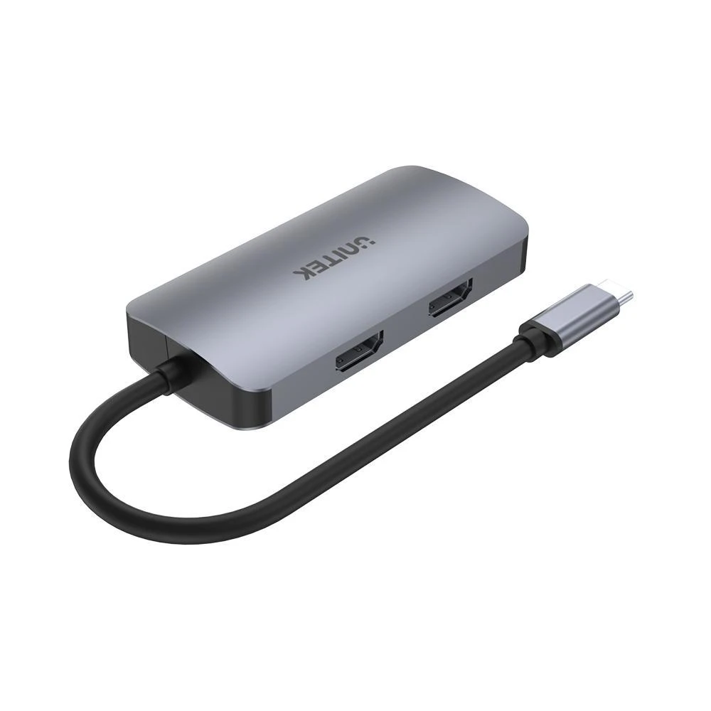 UNITEK Hub USB-C 1xUSB 3.1 Gen1 VGA 2xHdmi PD MST D1051A