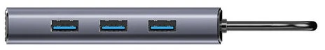 UNITEK D1113CGY01 sąsajų šakotuvas 2 x USB 3.2 Gen 2 (3.1 Gen 2) Type-C 1000 Mbit/s Pilkas
