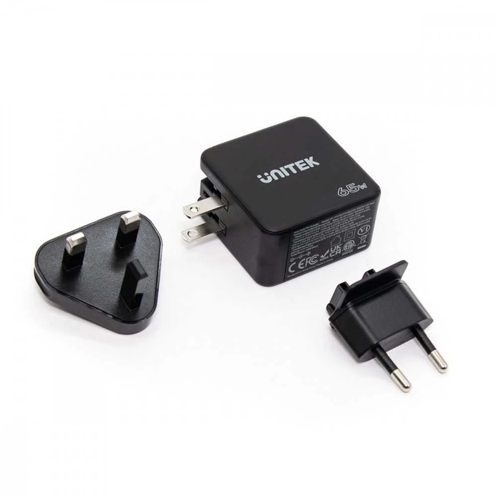 Unitek pakrovėjas gan, pd 65w 2x usb-c, usb-a