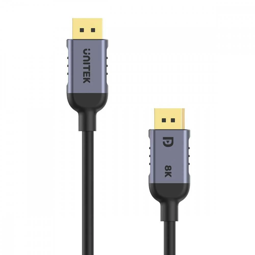 Unitek DisplayPort laidas su 8K ženklinimu jungtyse