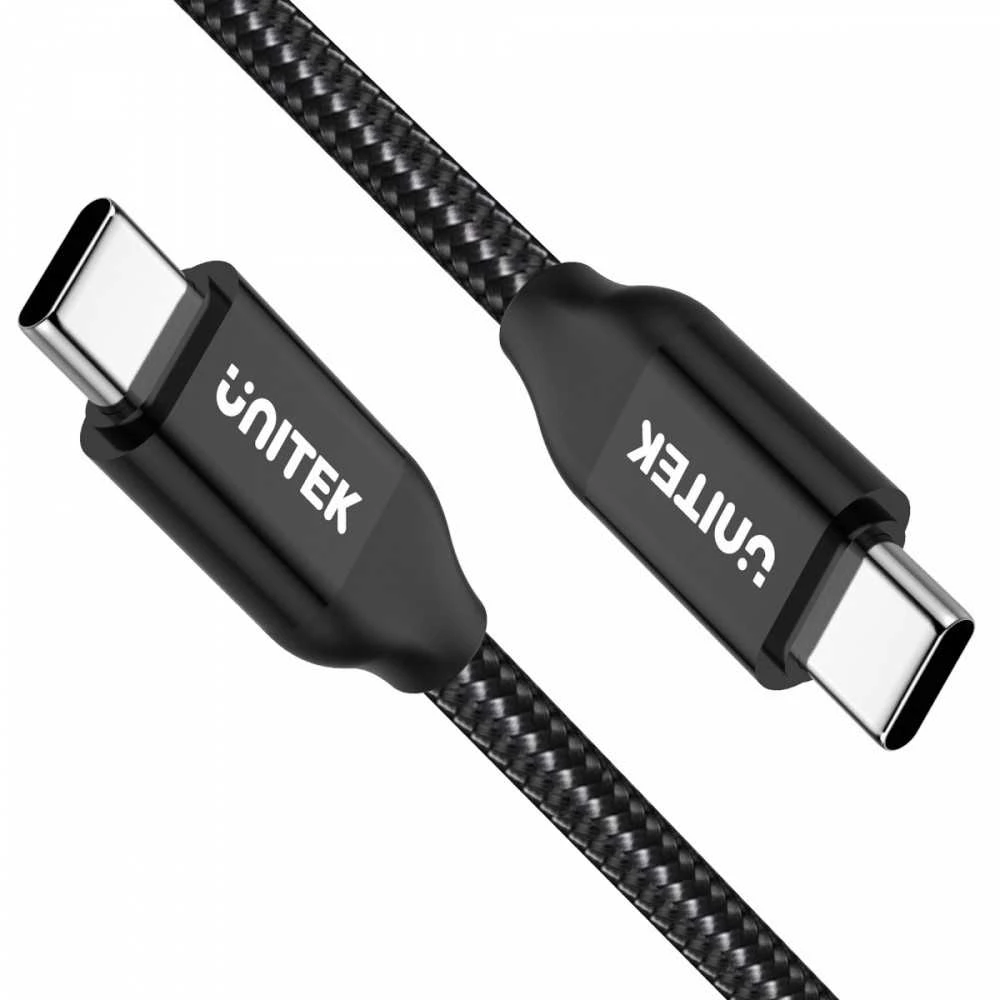 Unitek Kabelis usb typ-c - usb typ-c c14059bk , maitinimo tiekimas, 2m, m/m