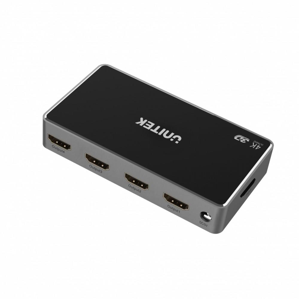 Unitek HDMI skirstytuvas 1 įvestis - 4 išvestis