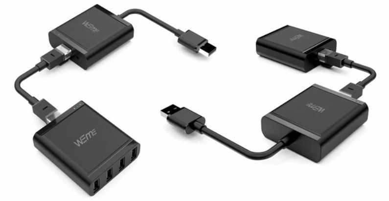 Unitek Przedłużacz usb2.0 over ip 4xusb; 60m; y-2516