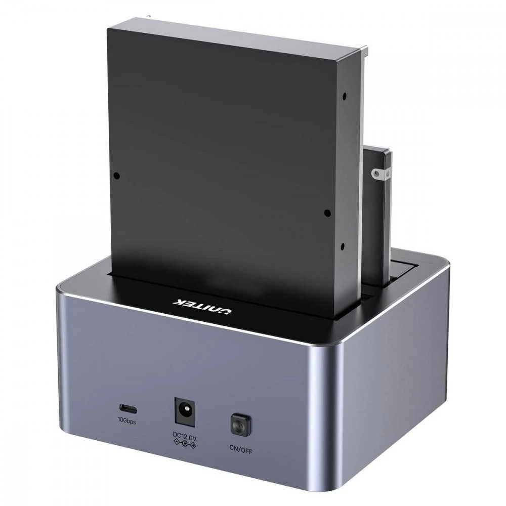 Unitek stacja klonująca dyski 2 x sata 2,5"/3,5" usb-c 10gbps