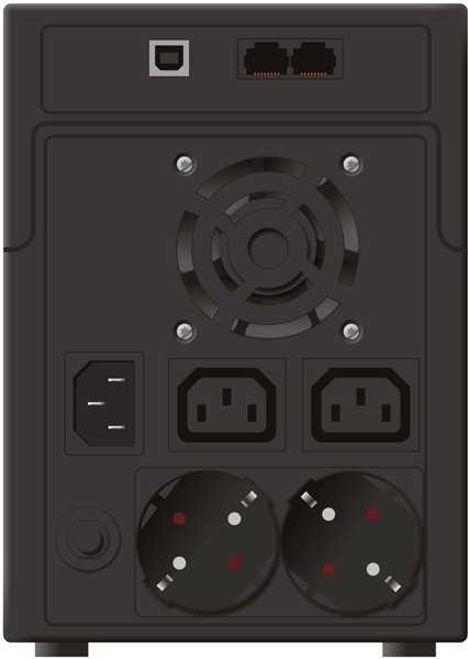 Ups power Walker linija-interaktyvi 2200va 2x schuko + 2x iec out, rj11/rj45 in/out, usb