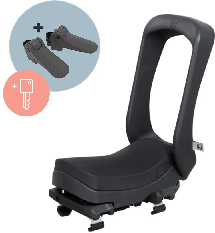 URBAN IKI Junior boot seat Juodas/Juodas SET key lock