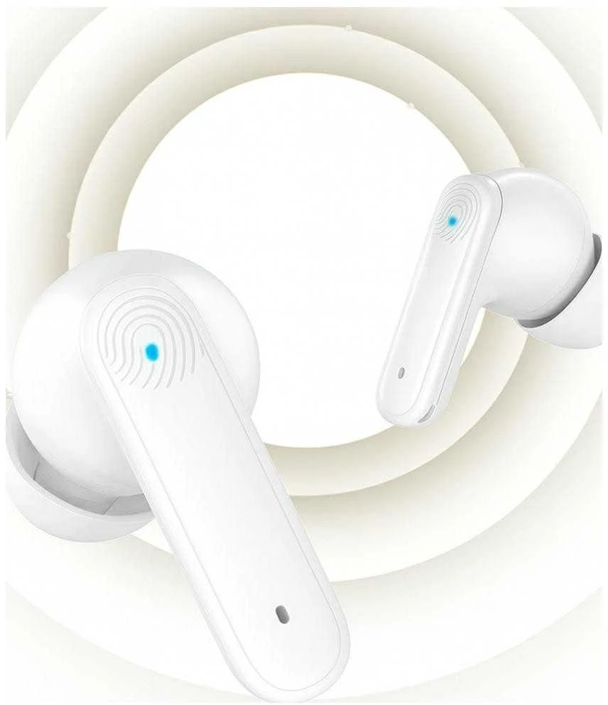 USAMS E05 TWS ausinės Bluetooth 6.0 belaidės baltos spalvos