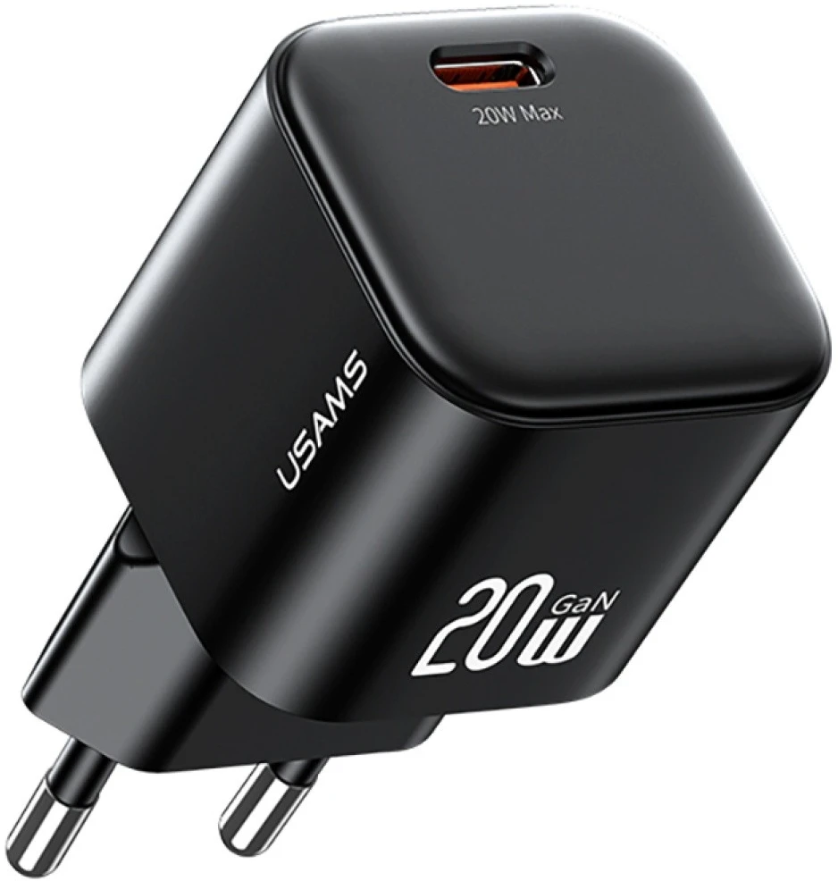 Laidinis įkroviklis USAMS JO Series CC260 20W USB-C + 1m USB-C/Lightning Cable baltos spalvos