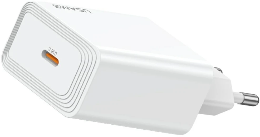 Laidinis įkroviklis USAMS T69 30W USB-C baltos spalvos