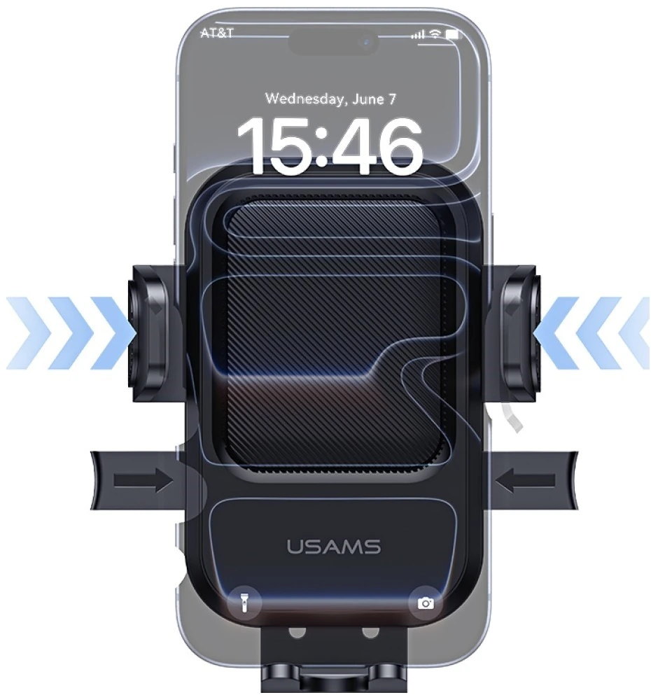 Car Mount for Air Vent USAMS One-touch juodos spalvos