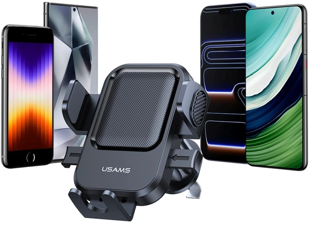 Car Mount for Air Vent USAMS One-touch juodos spalvos