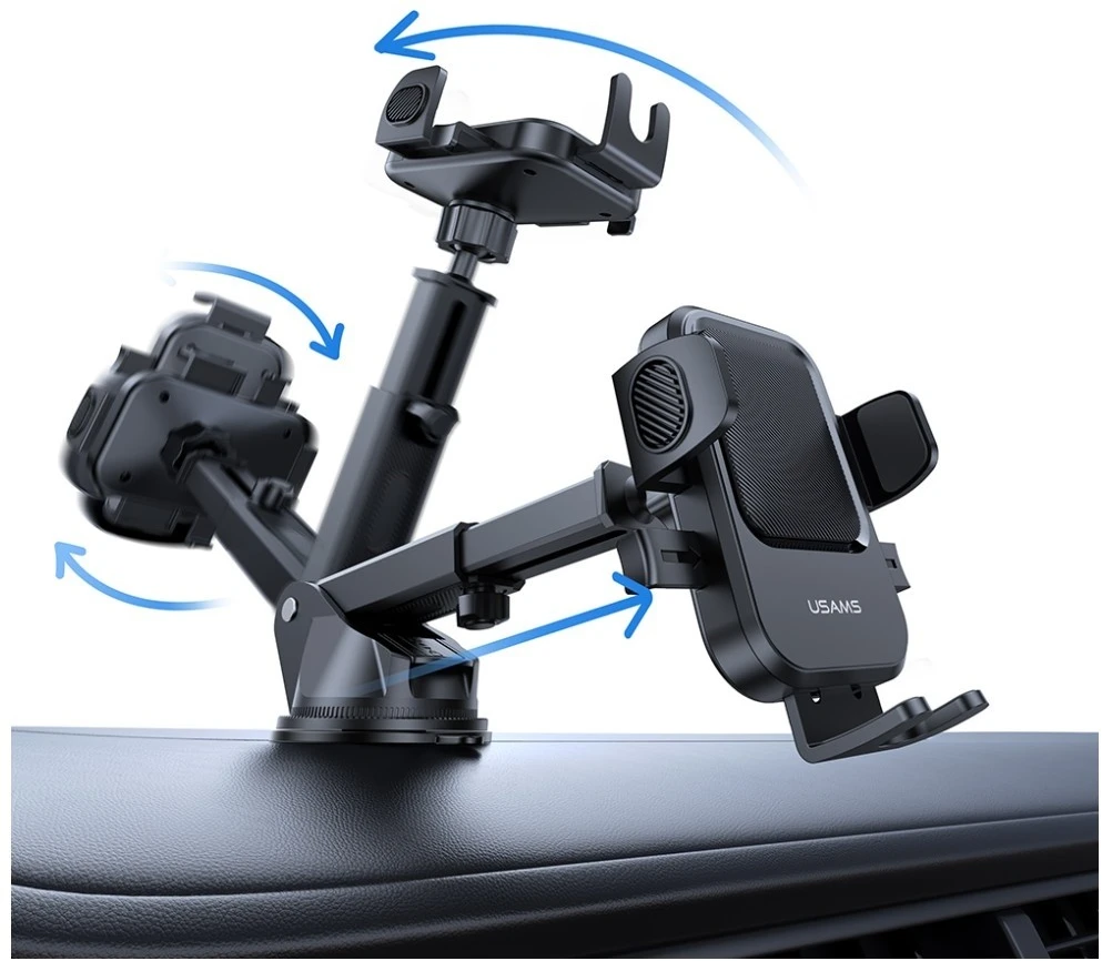 Dashboard Car Mount USAMS One-touch juodos spalvos
