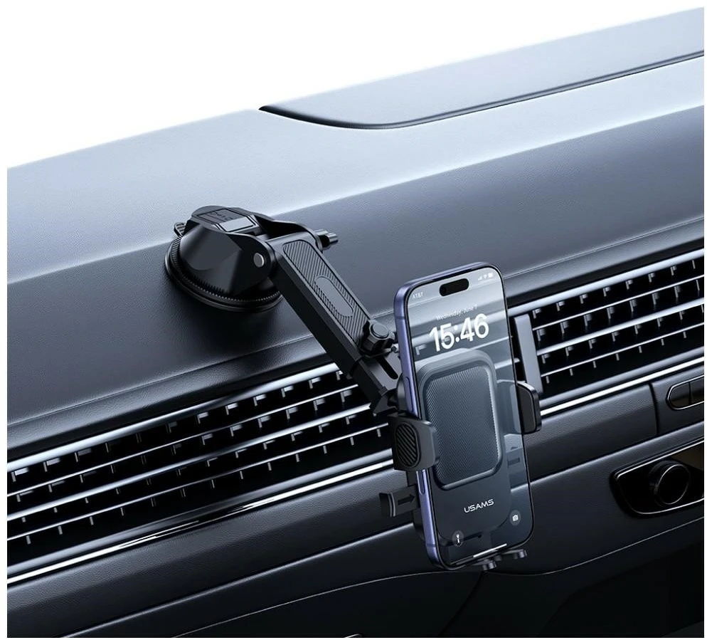 Dashboard Car Mount USAMS One-touch juodos spalvos