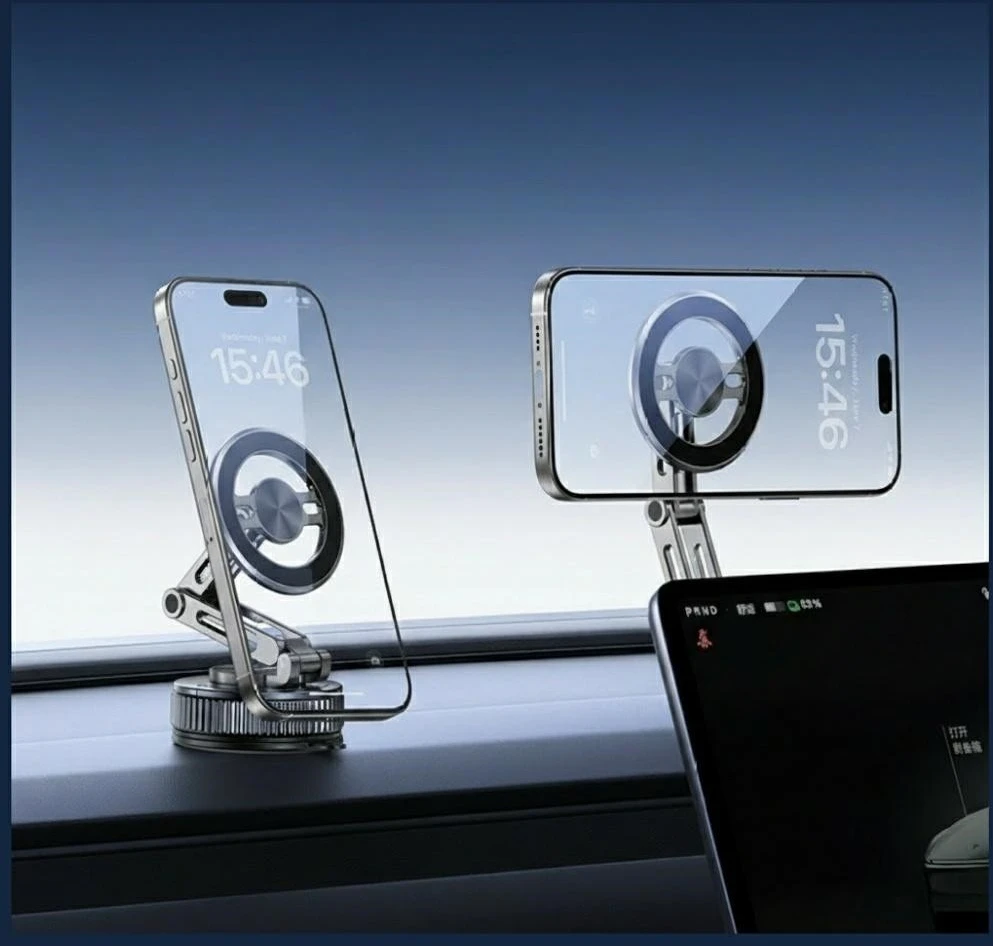 Universalus telefono laikiklis USAMS ZJ087 magnetinis automobiliui, namams, biurui juodos spalvos