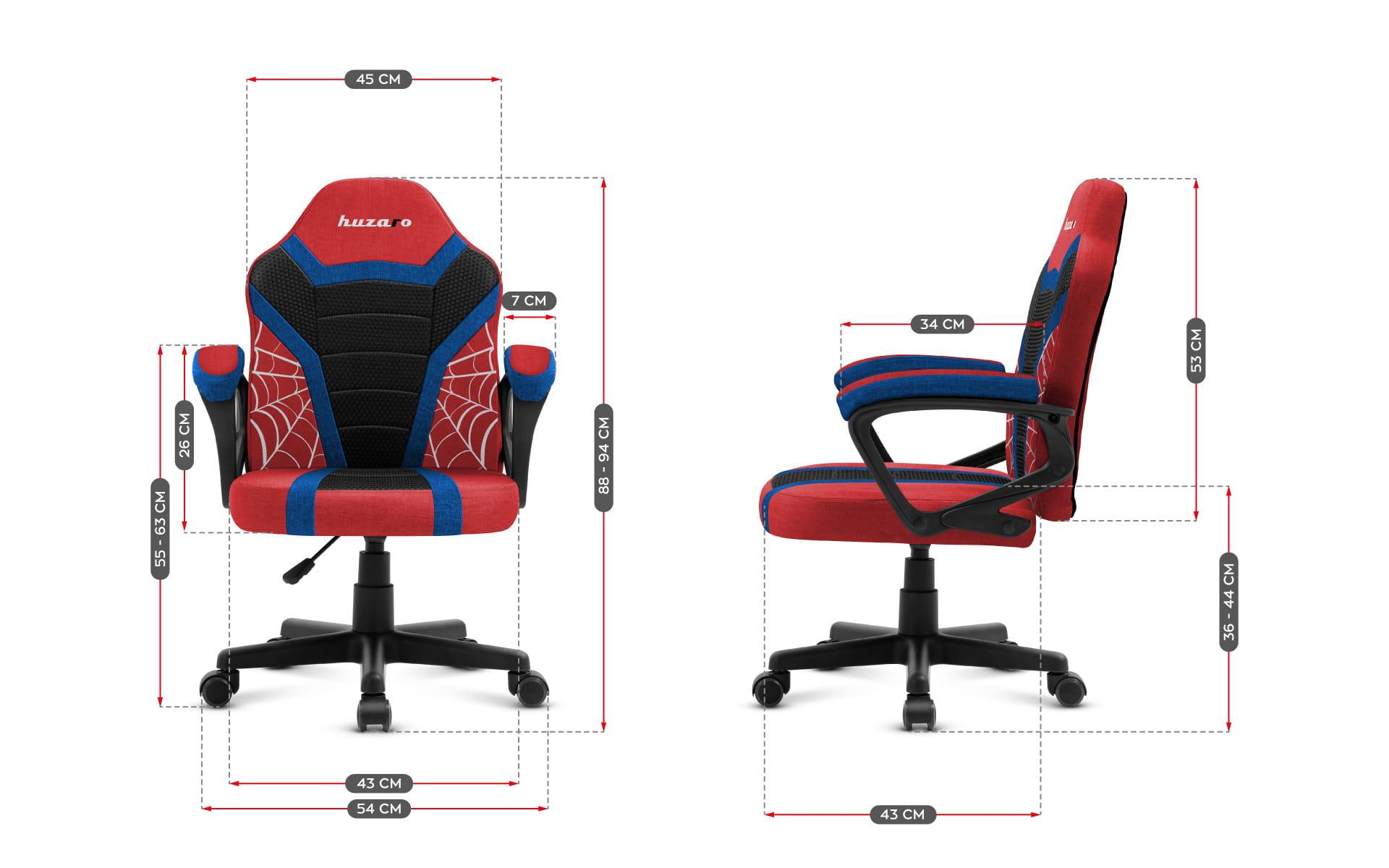 Žaidimų kėdė vaikams Huzaro Ranger 1.0 Spider - Man