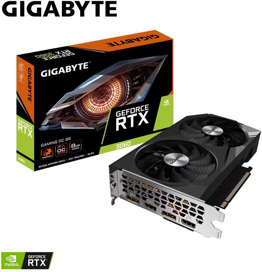 Vaizdo plokštė GIGABYTE GeForce RTX 3060 GAMING OC 8G