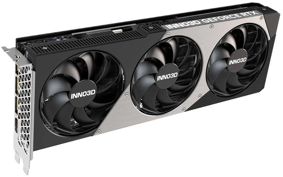 Vaizdo plokštė INNO3D NVIDIA GEFORCE RTX 5080 X3 16GB GDDR7 256bit, 2617 MHz / 30Gbps, 3x DP, 1x HDMI, 3 ventiliatoriai, 2 lizdai