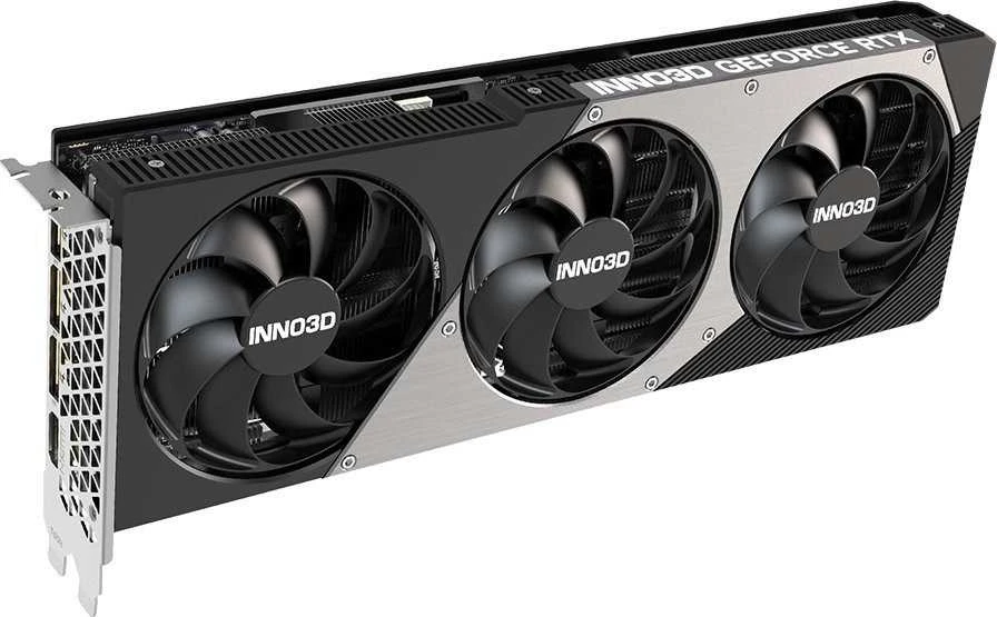 Vaizdo plokštė INNO3D NVIDIA GEFORCE RTX 5080 X3 16GB GDDR7 256bit, 2617 MHz / 30Gbps, 3x DP, 1x HDMI, 3 ventiliatoriai, 2 lizdai