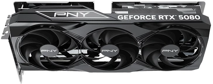 Pny Technologies PNY GeForce RTX 5080 įsijungęs trigubas ventiliatorius GPU NVIDIA 16 GB GDDR7