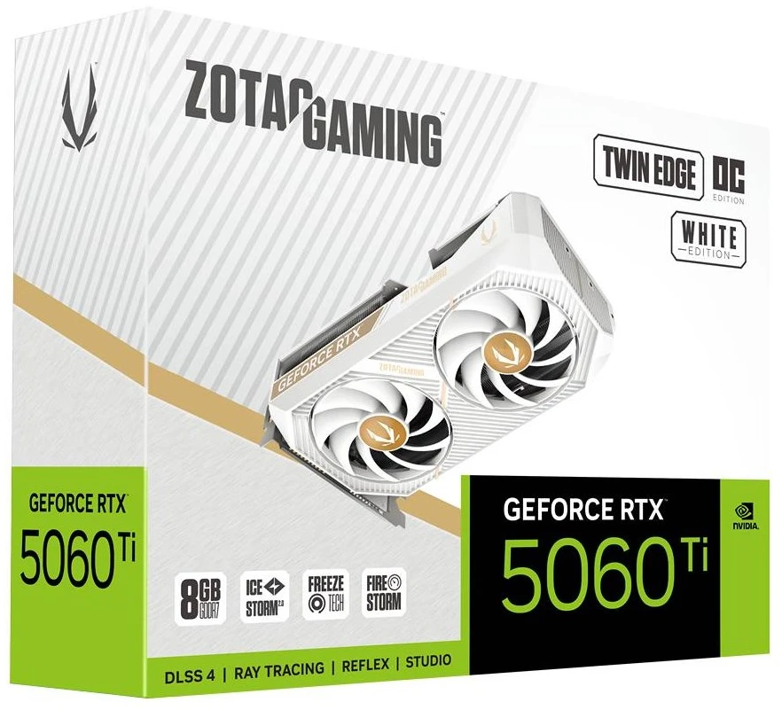 Zotac žaidimų vaizdo plokštė GeForce RTX 5060 Ti Twin Edge OC NVIDIA 8 GB GDDR7