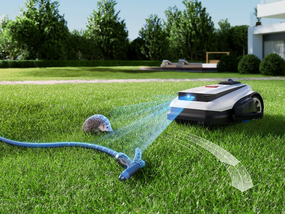 Belaidis vejos robotas Ecovacs GOAT A1600 LiDAR PRO su kraštų pjovimo funkcija