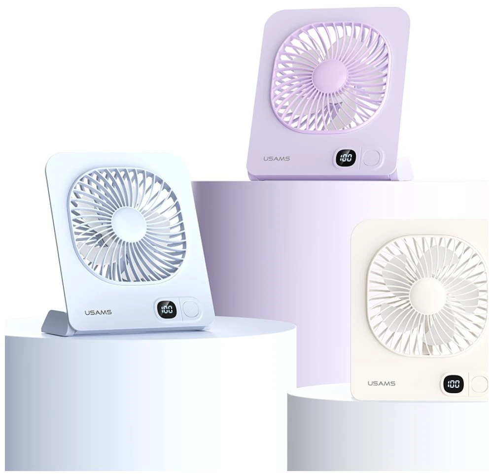 Lightweight Magnetic Desktop Ventiliatorius USAMS baltos spalvos