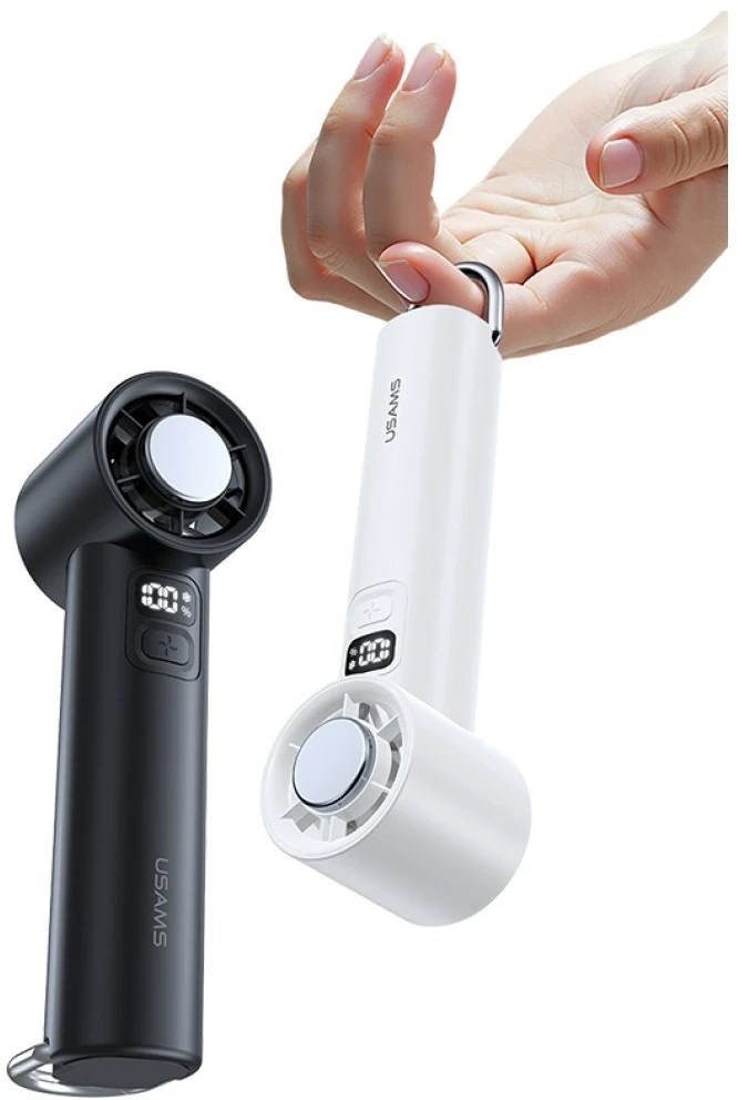 Kišeninis Ventiliatorius USAMS Ice-Cooling 2000mAh baltos spalvos