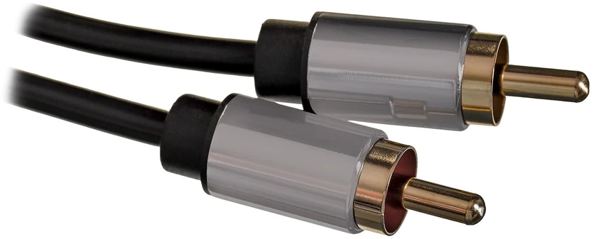 2xRCA kabelio (Cinch) lizdas iki 3.5 mm Vention BCFBJ 5m (juodas)