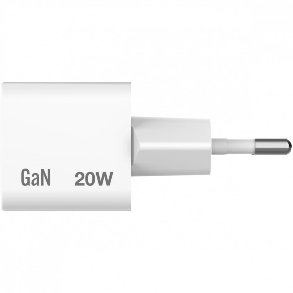 Verbatim, Įkroviklis Mini GaN su kablem 1 x USB-C, balta, 20 W, Power Delivery 3.0