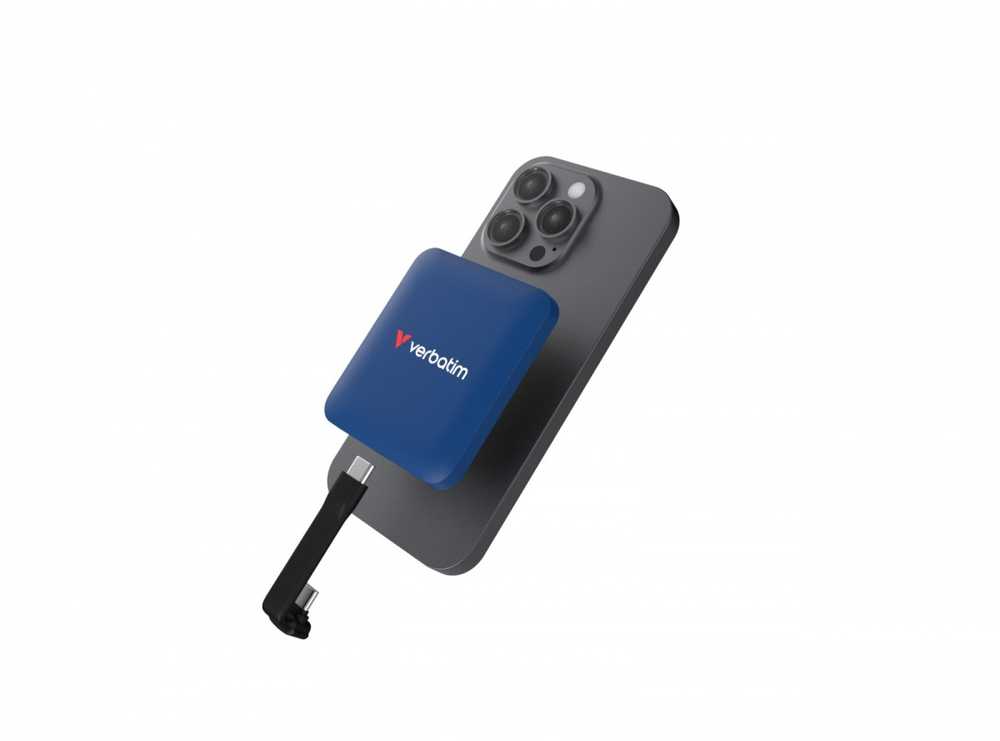 Kietasis diskas Išorinis diskas Verbatim Snapback SSD 2 TB USB-C 3.2 Gen Mėlynas Metallic 32076