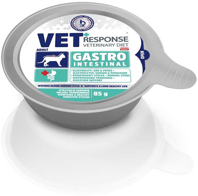 VET RESPONSE Gastrointestinal – šlapias kačių maistas – 4x85g