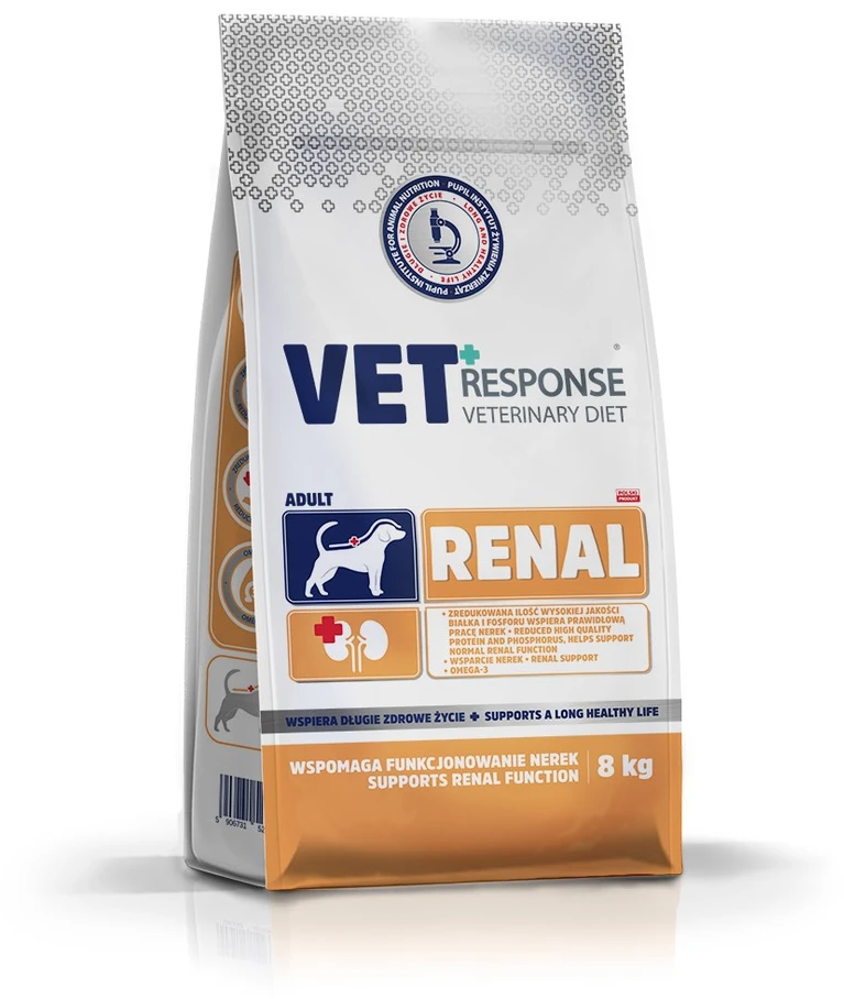 VET RESPONSE Renal – sausas Maistas šunims – 8kg