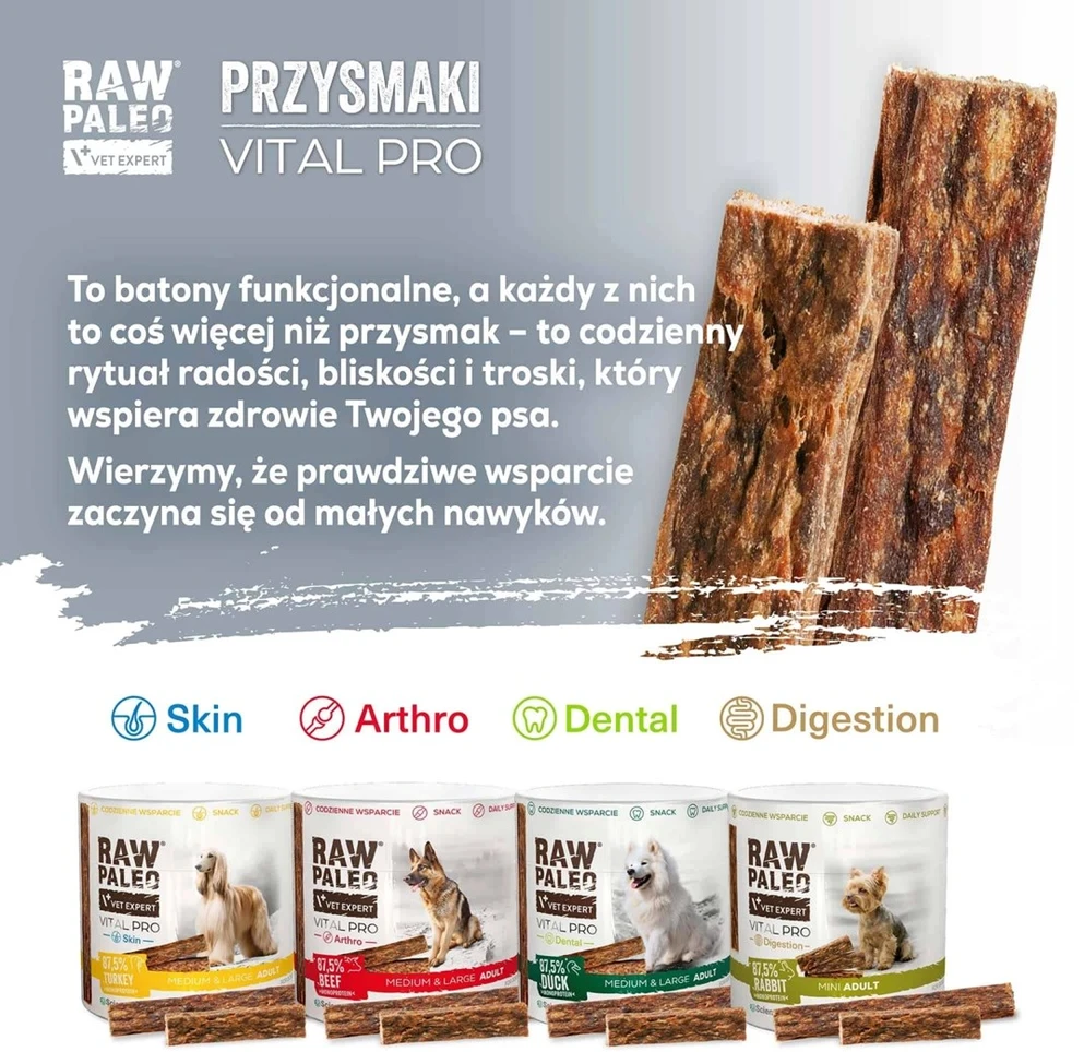 VetExpert Raw Paleo Vital Pro sąnariams jautiena mini 100 g