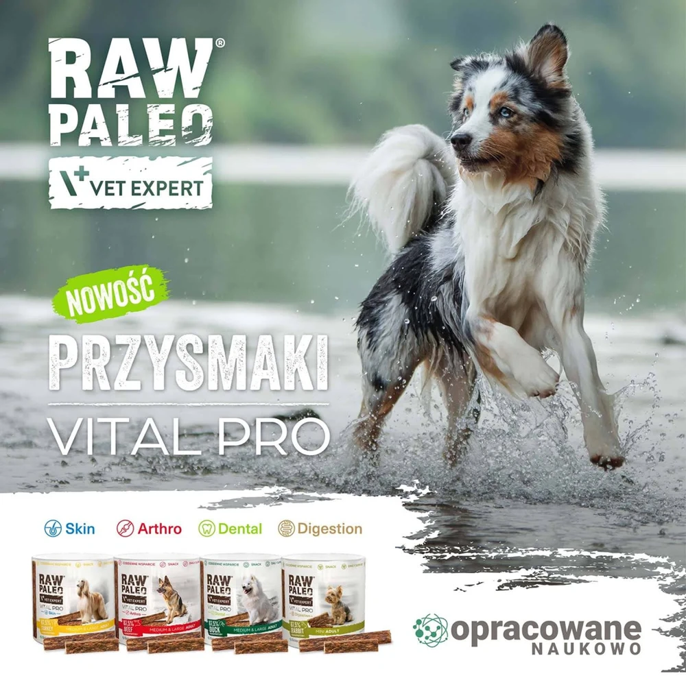 VetExpert Raw Paleo Vital Pro sąnariams jautiena vidutiniams dideliems šunims 100 g