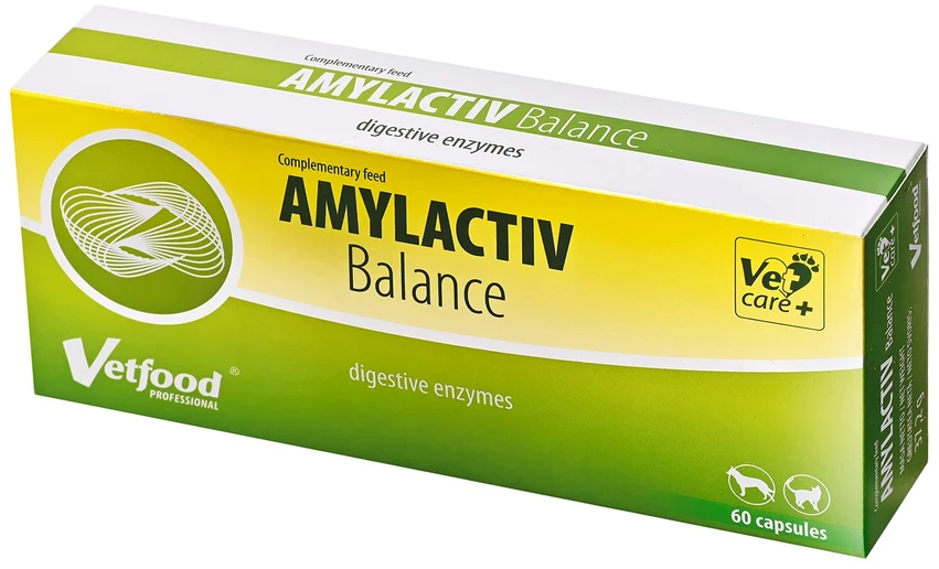 VETFOOD Amylactiv Balance – papildai šunims ir katėms – 60vnt.